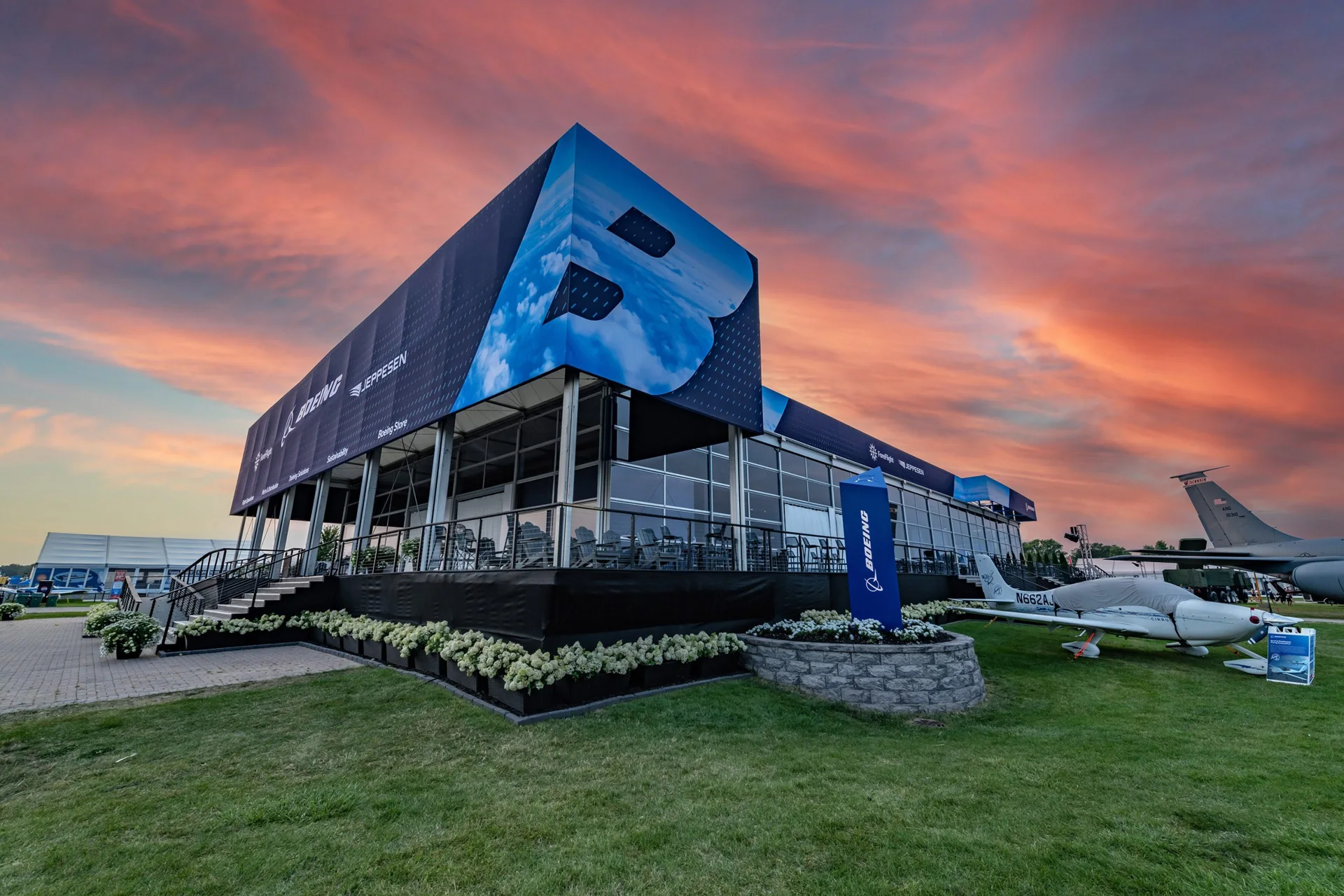 Boeing pavilion at EAA AirVenture